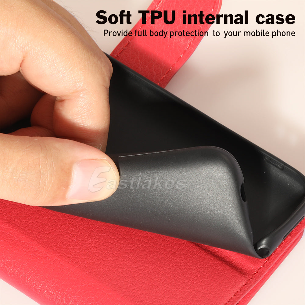 Leather Wallet Case For OPPO A16s A54s A54 A74 A93 - Eastlakes Electronics